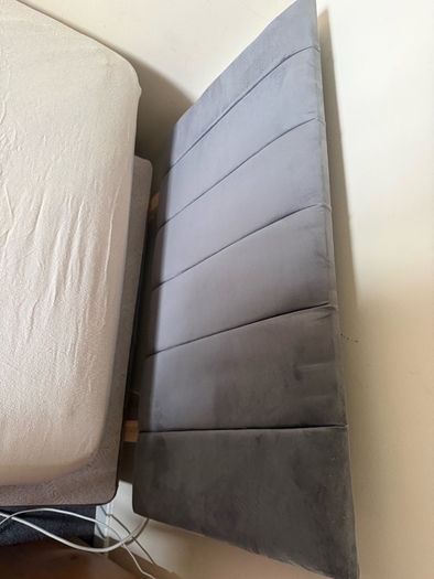Single Bed Base, Mattress and Headboard