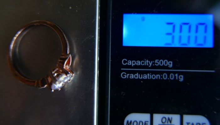 Vintage Gold Plated Solid Sterling Silver 925  Ring size P1/2 - 3g
