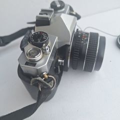 fujica st605 camera with smc takumar 55mm f1.8 lens working viewfinder needs cleaning