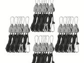 BRAND NEW 24 PCS Grow Light Hanger Rope Clip 1/8 Inch 6-Feet Long Adjustable For Indoor Growing Light Tent Room Green House Fixtures