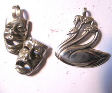 Two Irish Silver Pendants