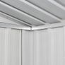 Garden Storage Shed Brown 204x132x186 cm Steel Image 2
