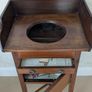 Antique washstand with ceramic jug and basin set Image 4