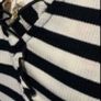 top bnwt Mangi black & white stripe wrap effect organic cotton top medium Image 4