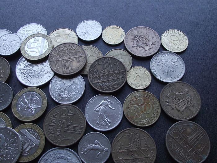 A Lot of 630+ grams of French coins