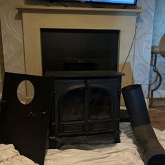 cast iron wood burning stove