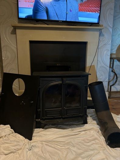 cast iron wood burning stove