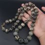 Ancient Burmese Pumtek Pyu PetrifiedWood Beads Necklace Image 4