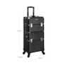 3-in-1 Makeup Trolley Black S Trolley, make-up case, cosmetic case, for nail design, make-up organizer, case with carrying box Image 4