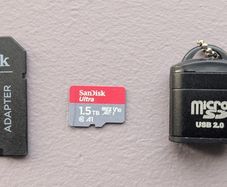 1.5TB SanDisk micro SD card + SD adapter + USB Micro SD Card Reader