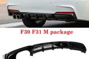 Bmw 3 Series F30 F31 Rear Diffuser M Sport Performance Twin Exhaust Rear Bumper
