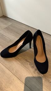 M&S High Heels comfortable genuine suede size 5 1/2 - 6