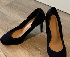 M&S High Heels comfortable genuine suede size 5 1/2 - 6