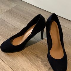 M&S High Heels comfortable genuine suede size 5 1/2 - 6