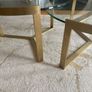 Made.com - Aula nest of two glass and brass coffee tables Image 2