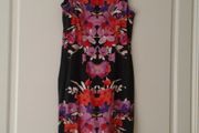 Black/Orange Patterned Dress