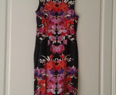 Black/Orange Patterned Dress