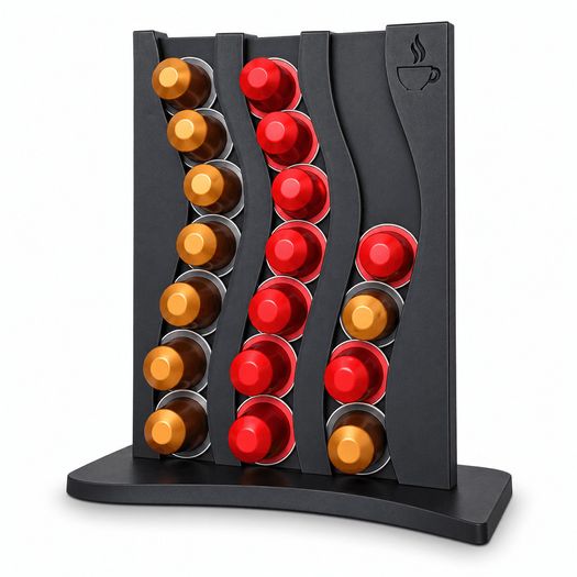 Wavy Nespresso Capsule Holder - 3D - Holds 18 Pods