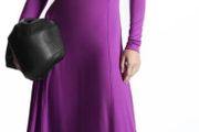 COS  Long-Sleeved Gathered Jersey Midi Dress