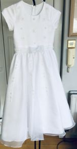 Girls White Communion Dress