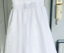 Girls White Communion Dress