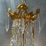 FLAS SALE ! WAS 850 NOW 650 ! Beautiful French Brass & Crystal Chandelier. Image 3