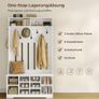 Coat Stand with Shoe Bench, Coat Set with 8 Double Hooks and Open Storage Space, Hallway Coat Rack Set Image 5