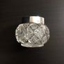 Cut glass and sterling silver 1900 London dressing table pot Image 5