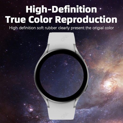 5D Fibre Glass Protective Film For Samsung Galaxy Watch 4  44mm  Soft Screen Protector Cover for Samsung Watch4 44mm size