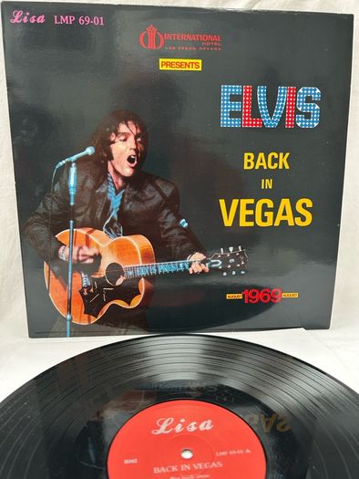 Elvis Presley Back In Vegas LP Lisa LMP 69-01 1986 Red Label Vinyl Bootleg