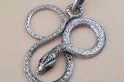 Vintage Brass Snake Beatiful Handmade Pendant