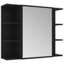 3 Piece Bathroom Furniture Set Black Image 4