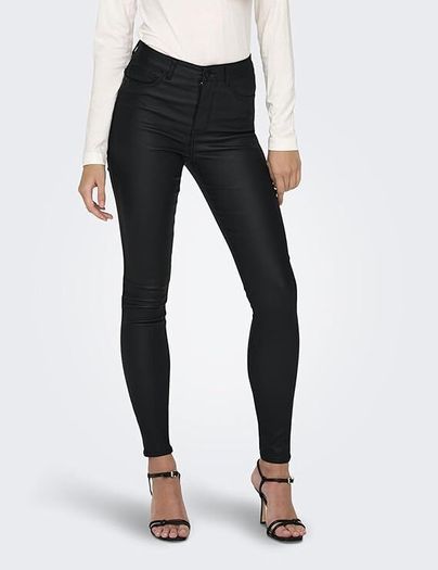 Jacqueline de Yong Coated High Waist Jeans