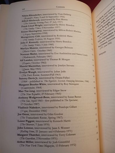 The Penguin Book of Interviews/ 1859 - to present day/1994