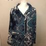 Susan Graver blue paisley blouse (XL) Image 7