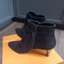 Black Suede Ankle Boots Image 2