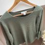 Christopher & Banks Olive Green Sweater Image 2