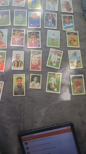 Various cards a&bc differnt colour backs and soccer stars