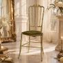Rare Chiavari Solid Brass Crown Side Chair1950s Image 3
