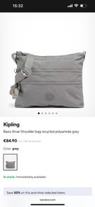 Kipling's Alvar sling crossbody ladies grey bag brand new never used!