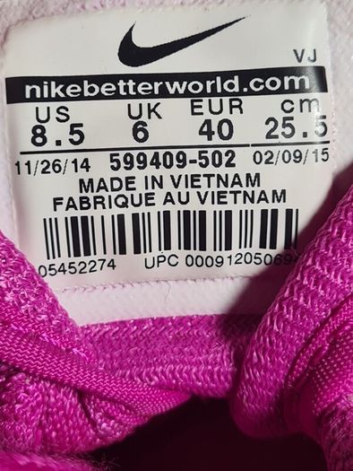 Womens Nike Air Max Thea Fuchsia Flash Pink Trainers Runners Size Uk 6 Eu 40 (AT2)
