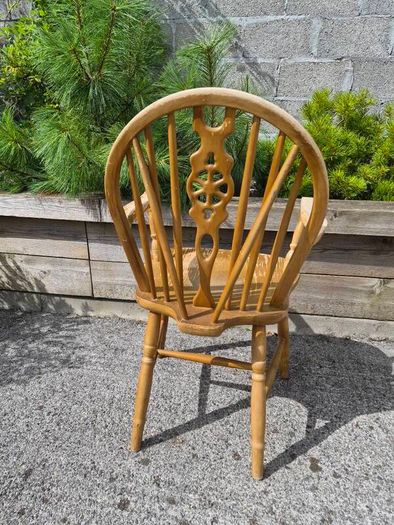 Vintage wheelback armchair