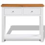 Console Table 83x30x73 cm Solid Oak Wood Image 2
