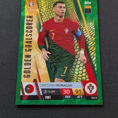 Cristiano Ronaldo Golden Goalscorer Green Emerald Parallel Topps Match Attax Uefa Euro 2024
