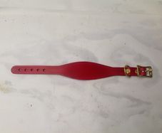 Leather whippet collar