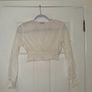 Eight Paris Broderie Anglaise Crop Top in White - size small Image 3