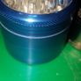 Metal Herb Grinder black clear top 3 layer Image 3