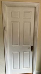 Timber white door