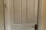 Timber white door