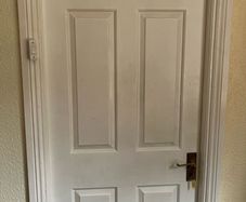 Timber white door